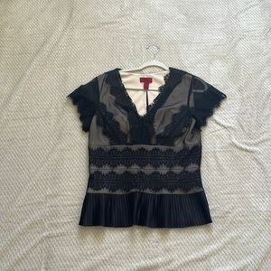 Black evening blouse